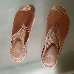 Eileen fisher espadrille sandals never worn size 9.5 run small
